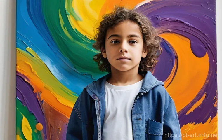 초등 미술 교육 전략 - **Prompt Title: Nature's Canvas: A Child's Eco-Art Installation**
    **Subject:** A joyful 7-year-o...