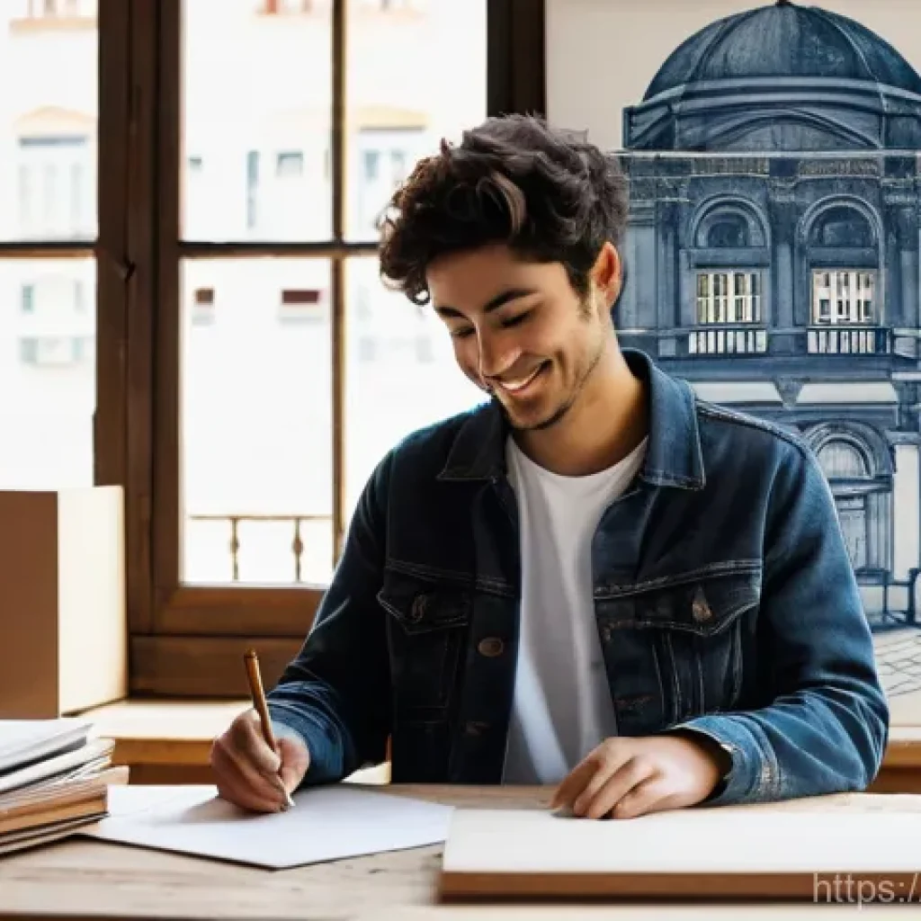 고등 미술 입시 전략 - **Prompt for Portfolio & Technique:**
    "A young, determined art student, in their early twenties,...