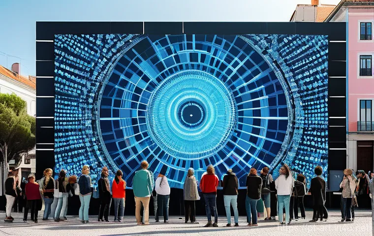 미술 교육과 알고리즘 아트 - **Prompt 1: The Digital Artist's Studio**
    A young woman in her early twenties, with a focused an...